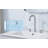 Widespread Bathroom Faucet with Drain Assembly