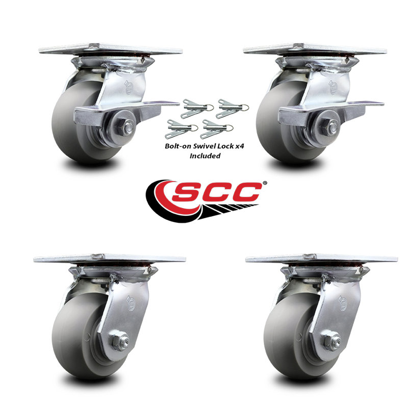 4 Piece Thermoplastic Caster Set
