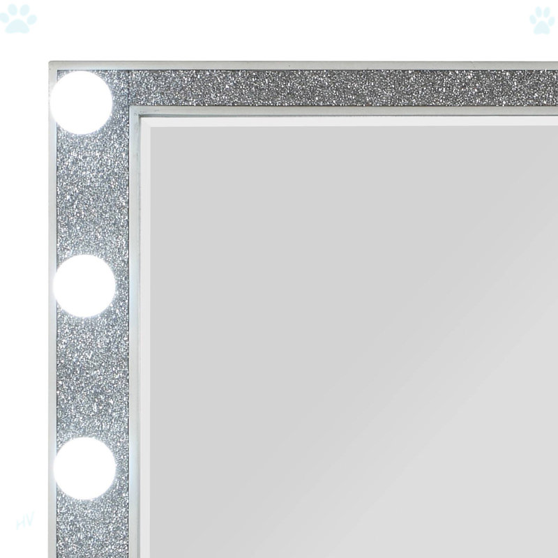Miroir Sliverfluff avec finition champagne et lumière