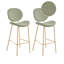Luana Upholstered Counter Stool with Metal Frame-121394625