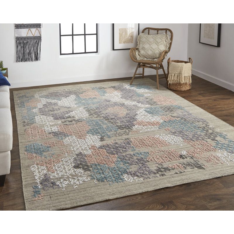 Performance Viscose Abstract Indoor Rug, Rectangle 2' x 3'