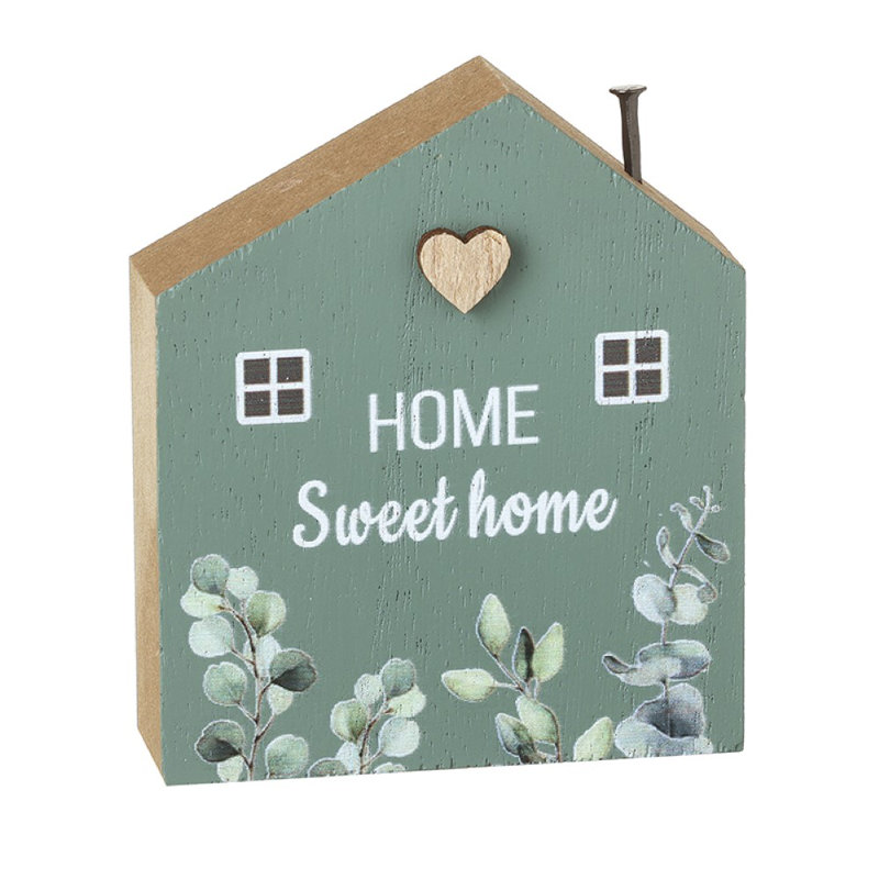 8cm Wood Holiday Shaped Ornament