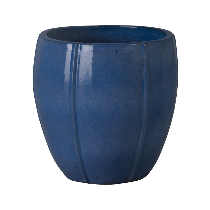 CREST PLANTER, SNOW, Blue, 16.5" H x 16.5" W x 16.5" D