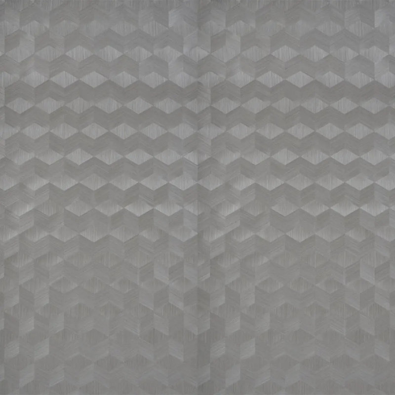 Chevron Inlay Wallpaper, Birch