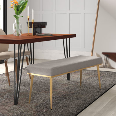 Simmerman Upholstered Bench by Mercury Row