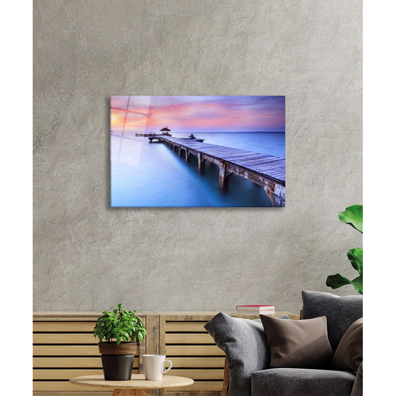 Élégante peinture décorative en verre trempé 18,1 po x 28,3 po | 100% verre trempé, épaisseur: 0,16 pouce | Superbe œuvre d'art pour la décoration intérieure, le salon et les espaces de bureau, durable et facile à nettoyer