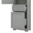Tall Bathroom Storage Cabinet Freestanding With Two Different Sized Drawers Adjustable Shelf Painted Board-1967941509