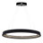 20-Inch Matte Black LED Chandelier – Modern Minimalist Dimmable Ceiling Light Fixture-1134243983-1134243981