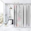 Rideau de douche simple floral 13 pièces + crochets-1740981164