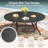 60" Round Metal Patio Dining Table-1876241707