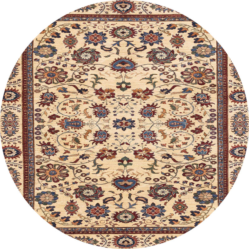 Abstract Indoor Rug, Round 3'