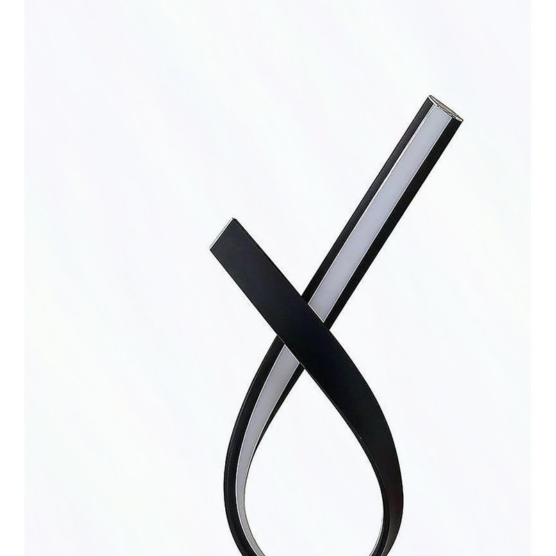 Lampe de table 17 po, Noir