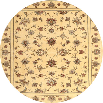 Tapis jaune/gris contemporain
