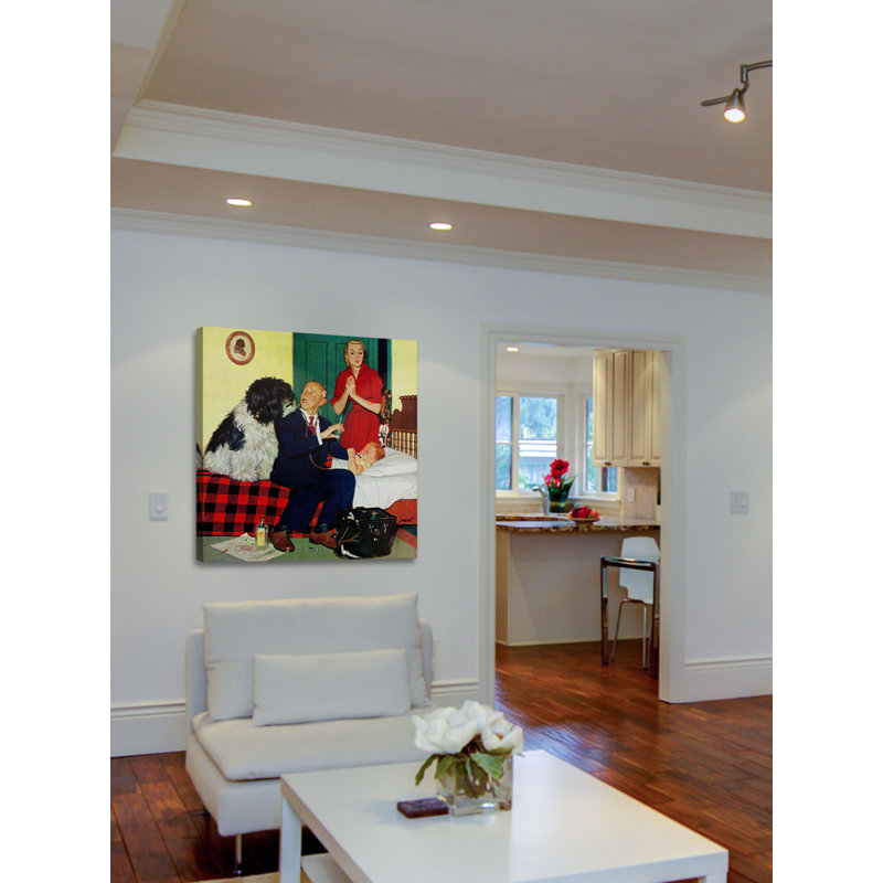 « dr » et « dog » par richard sargent, reproduction d’art sur toile tendue, H 18 po x l 18 po