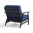 Keegan Solid Wood Outdoor Three Pieces Chair Conversation Seating Group With Cushions And Side Table-246522575-246522573