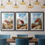 LANDSCAPES Series CIV - Impression personnalisée de qualité supérieure avec mat - 3 pièces-1597224111-1597224097