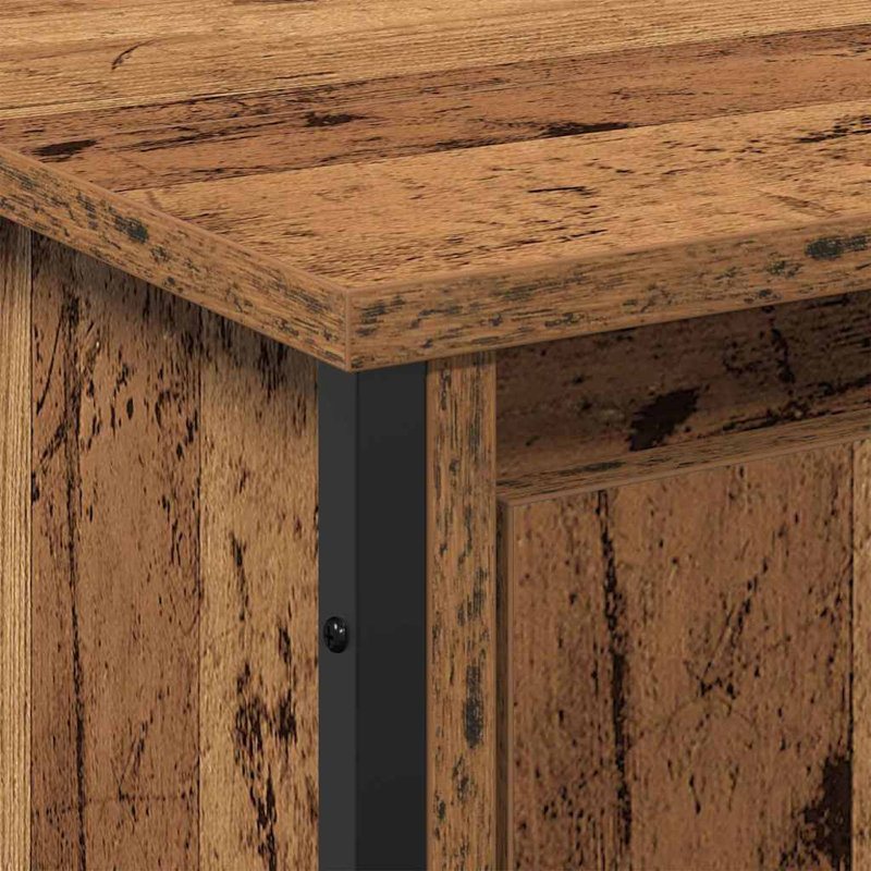 Sink Cabinet 91 X 35 X 60 Cm Engineered Wood, Old Wood