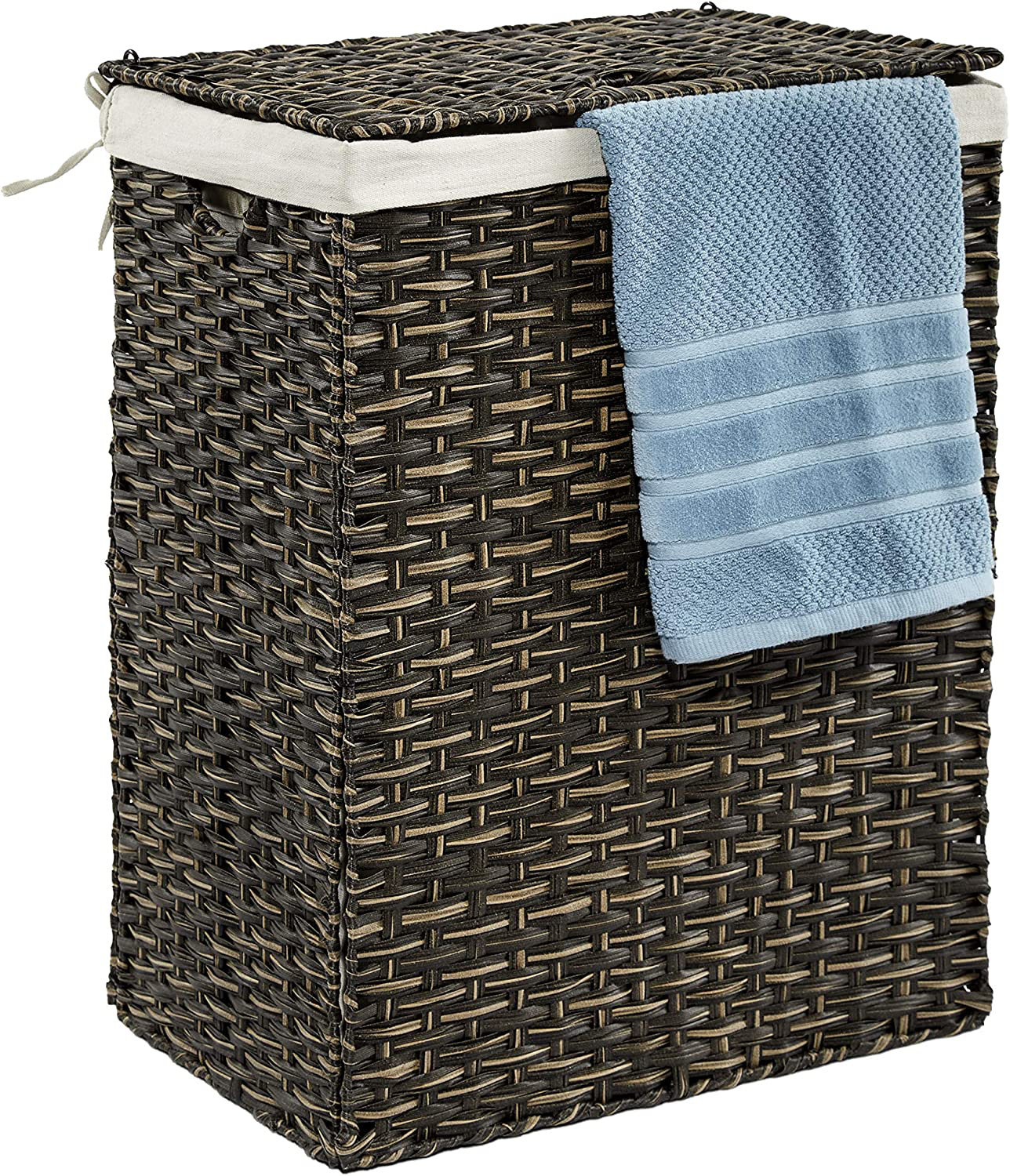 Bayou Breeze Handwoven Lidded Removable Washable Canvas Liner Portable