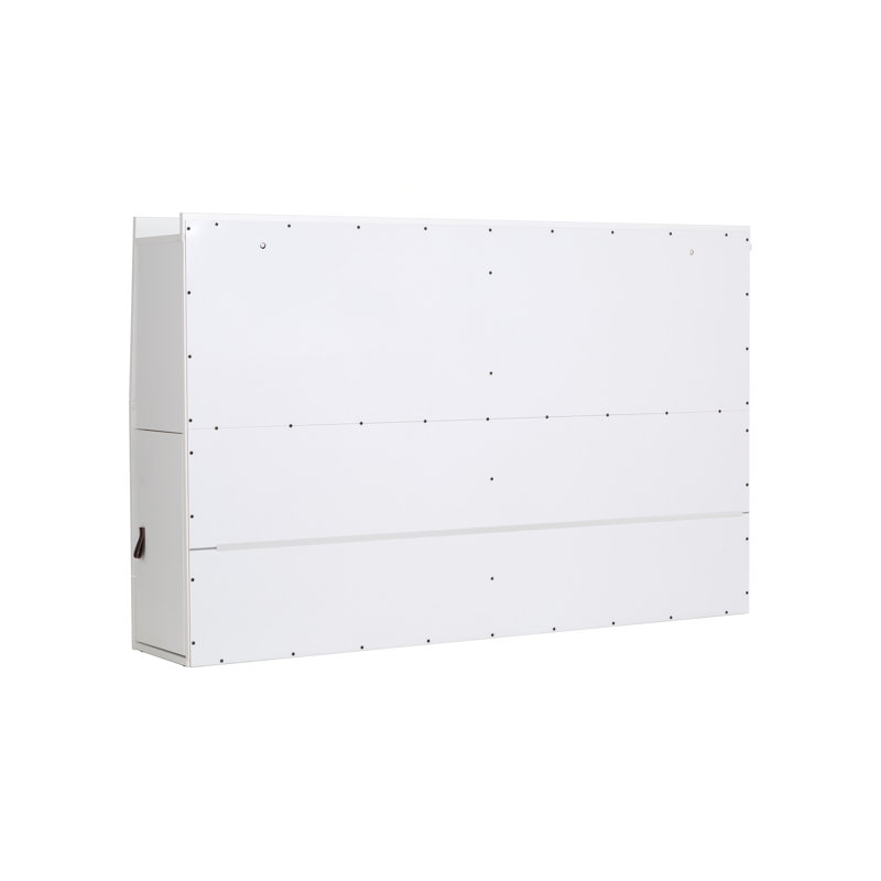 Tête de lit avec rangement Pharr, Miel, Lit double, Bois manufacturé