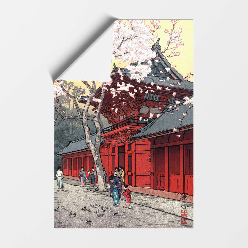 Hie Shrine by Toshi Yoshida - No Frame Painting, 59.4 cm H x 42 cm W