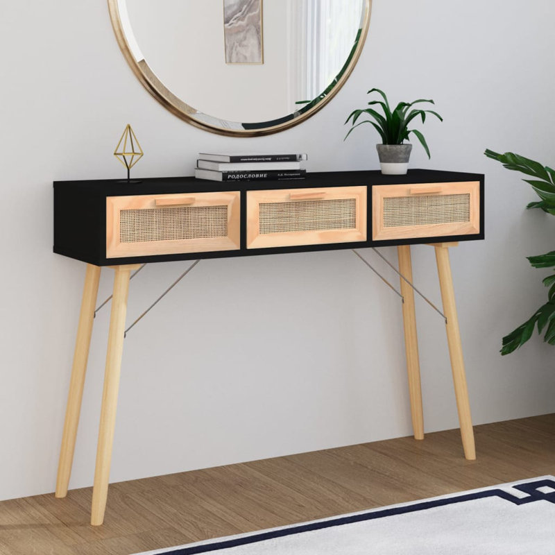 Wassim 105cm Console Table, Black