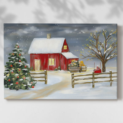 Art de vacances de Noël III - Toile tendue avec châssis - Cxxxx
