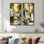 Ensemble de 2 pièces d'art mural blanc en lin blanc