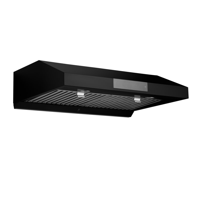 Hotte sous un meuble 30 po Hauslane Chef Series - Noir mat, Pro Performance, lumières DEL, commandes tactiles, ventilation à 3 voies