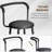 Karpenko Upholstered Counter Stools Bar Stools Kitchen Chairs with Metal Frame-1390936723