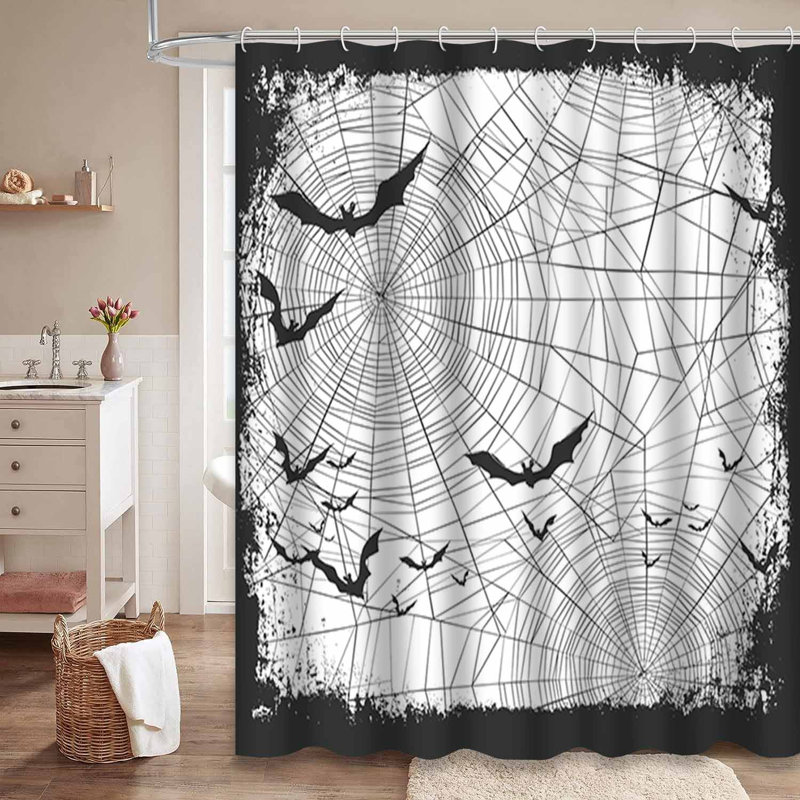 Rideau de douche vert imperméable, rideaux de douche pour la salle de bain avec 12 crochets, 72" L x 84" W