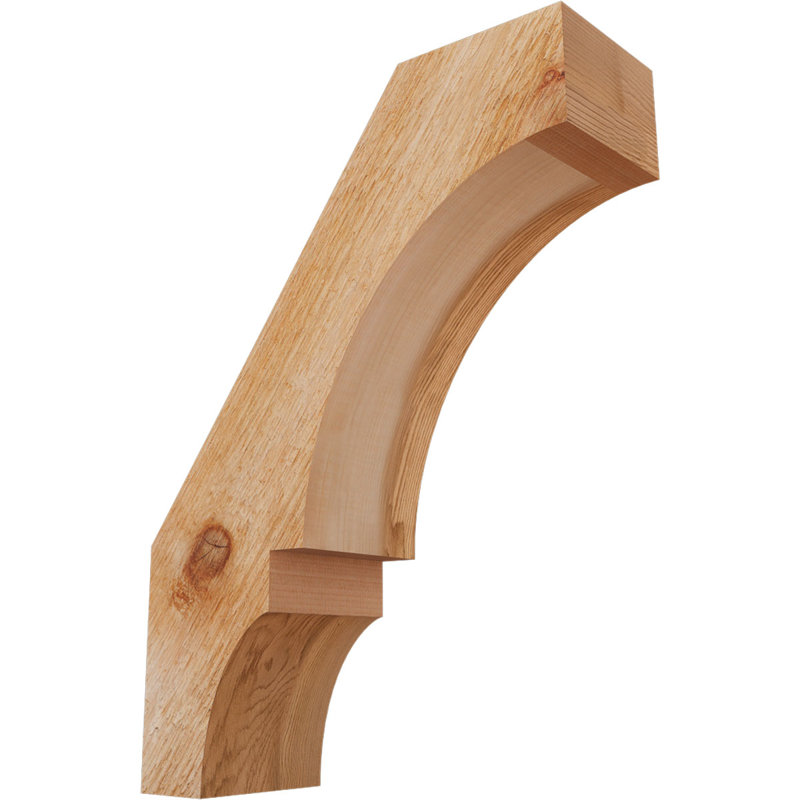 Balboa Knee Brace, Western Red Cedar, Rough, 16" H x 4" W x 12" D