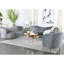 Chaise rembourrée grise et dorée pour le salon, option de tissu en velours