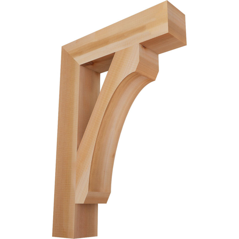 Support en bois rustique Legacy Block, Cèdre rouge, Lisse, H 26 po x l 3,5 po x P 18 po