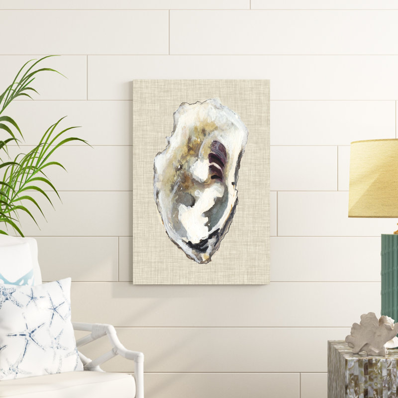 «Oyster Shell Study I» par Michael Willett, reproduction d'art sur toile, H 36 po x l 24 po, Toile tendue