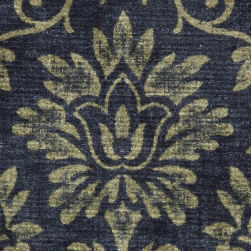Tapis lavables en chenille imprimés Laura Annley Imagine par Laura Ashley, Marine / multicolore, 4 pi x 6 pi