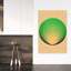 Art abstrait abstrait contemporain en forme de paysage