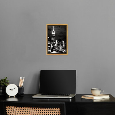 New York Sneaker City, impressions sur toile noires et blanches par Notoriart