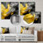 Raw Reflections Yellow Grey - art mural abstrait-571531408-571531413