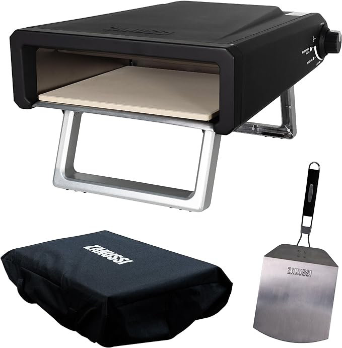 Zanussi ZGPO1PC Gas Powered Pizza Oven With Paddle And Carry Bag