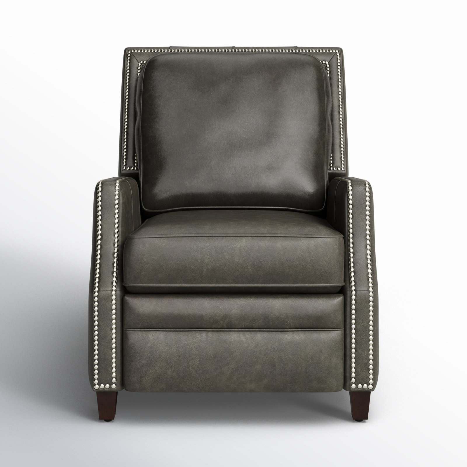 Lavanda Recliner, Trends Aged Black Genuine Leather