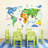 Geography Non-Wall Damaging Wall Decal