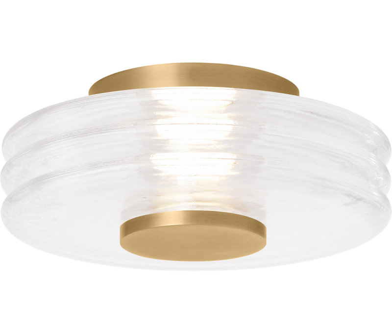Laurel 1 - Light LED Flush Mount, 4.8" H x 12" W x 12" D