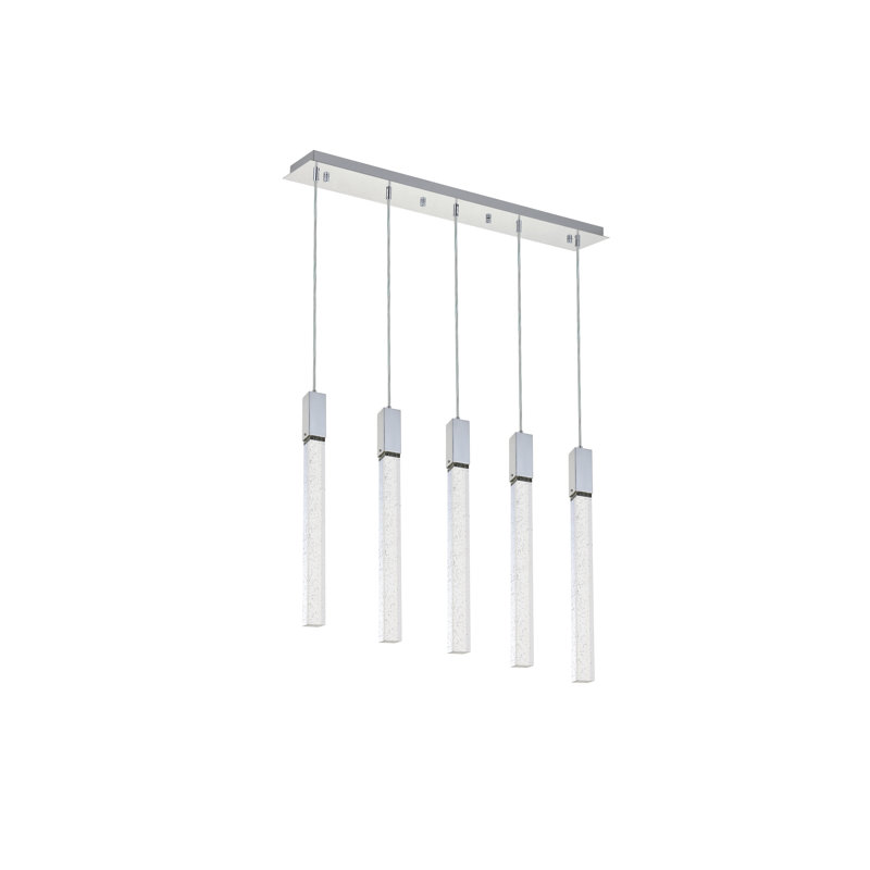 Aliha 5 - Light Kitchen Island Pendant, Chrome
