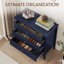 Commode 3 tiroirs 32 "avec façades cannelées-130019501