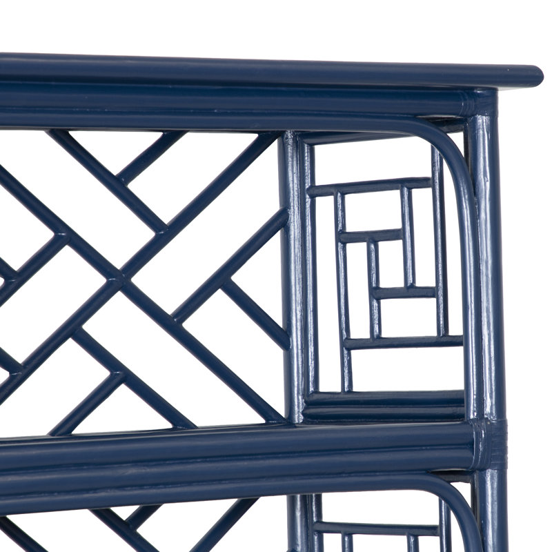 Chippendale Bookcase, Navy Blue