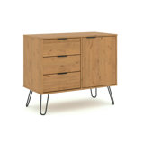 Taraval sideboard 1 Door, 3 Drawer, antique wax Industrial Design
