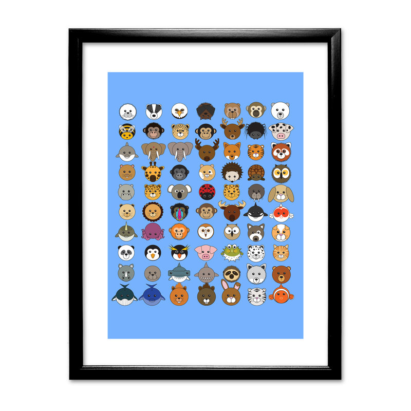 Single Picture Frame Print, Black