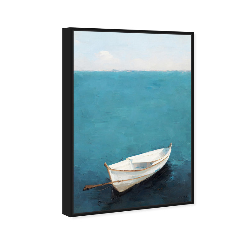 Côte perdue - Impression sur toile, Toile avec cadre flottant, H 31 po x l 21 po, Noir