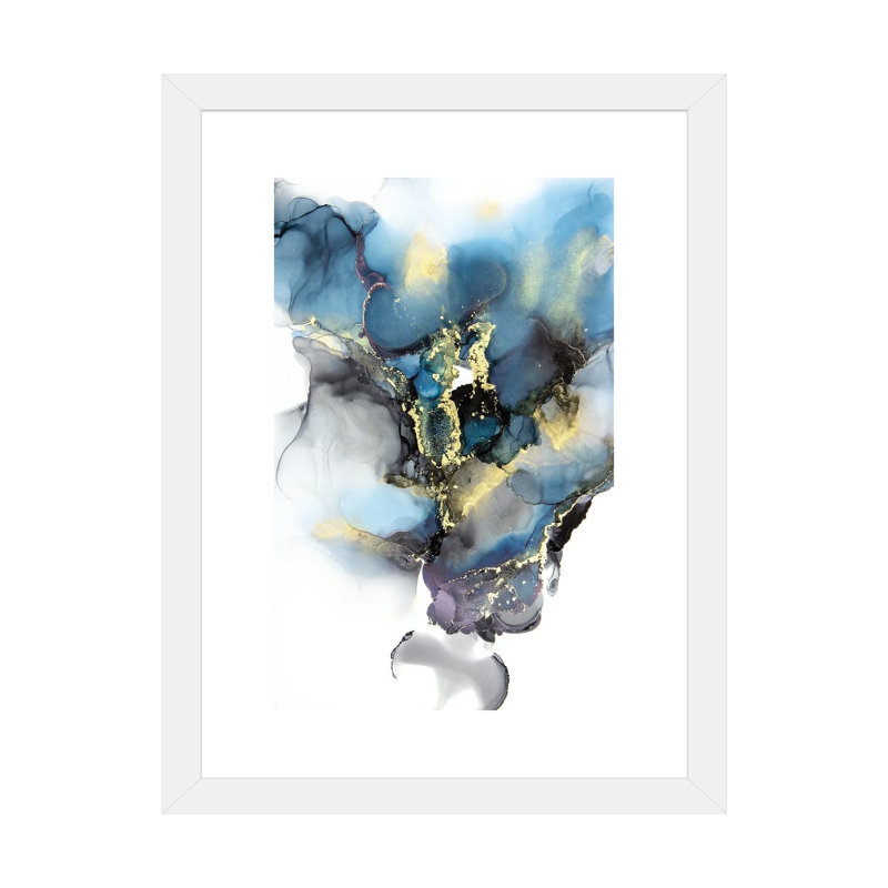 Reproduction d’art sur toile orageuse de Jamie Pomeranz, Blanc, H 24 po x l 16 po x P 1 po, Papier encadré blanc