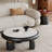 High-End Small Apartment Round Coffee Table Set